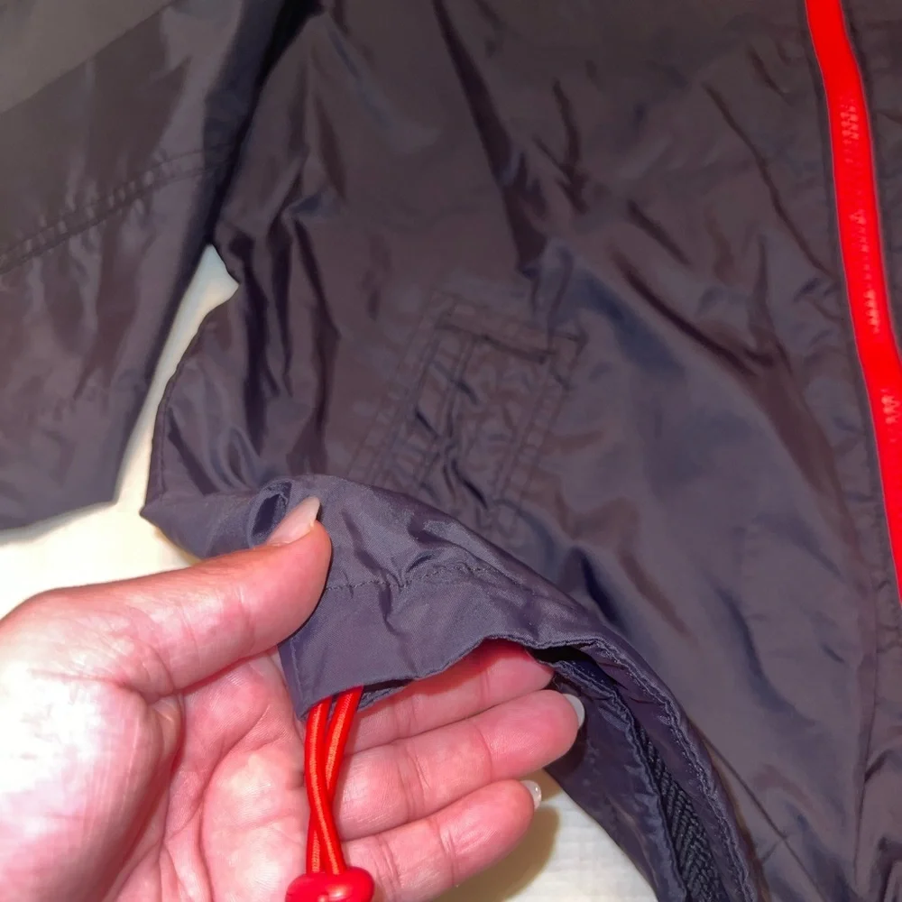 Y2K Style Hollister Men’s Black Red Windbreaker Jacket Medium | EUC - Picture 4 of 12